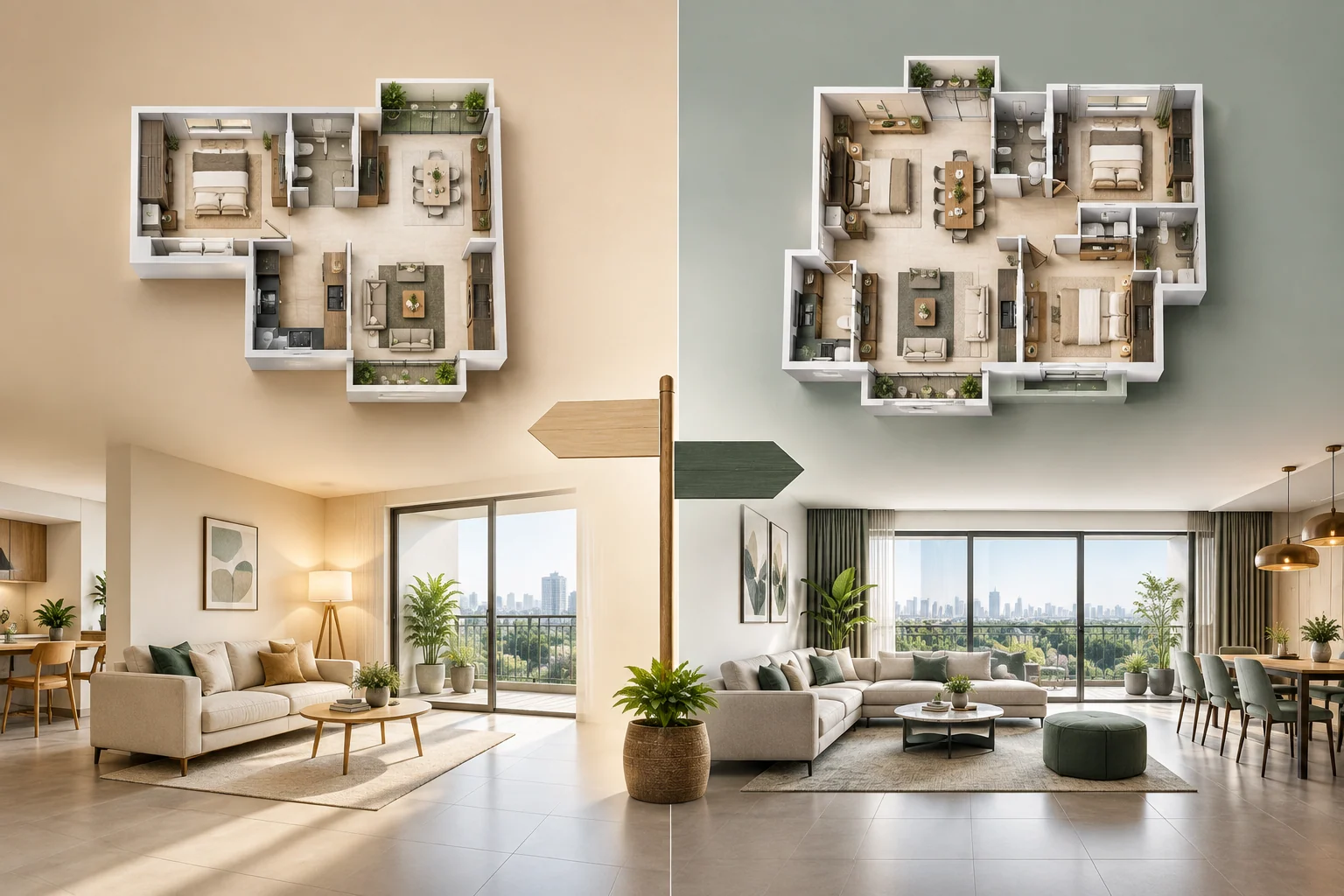 2 BHK vs 3 BHK Bangalore